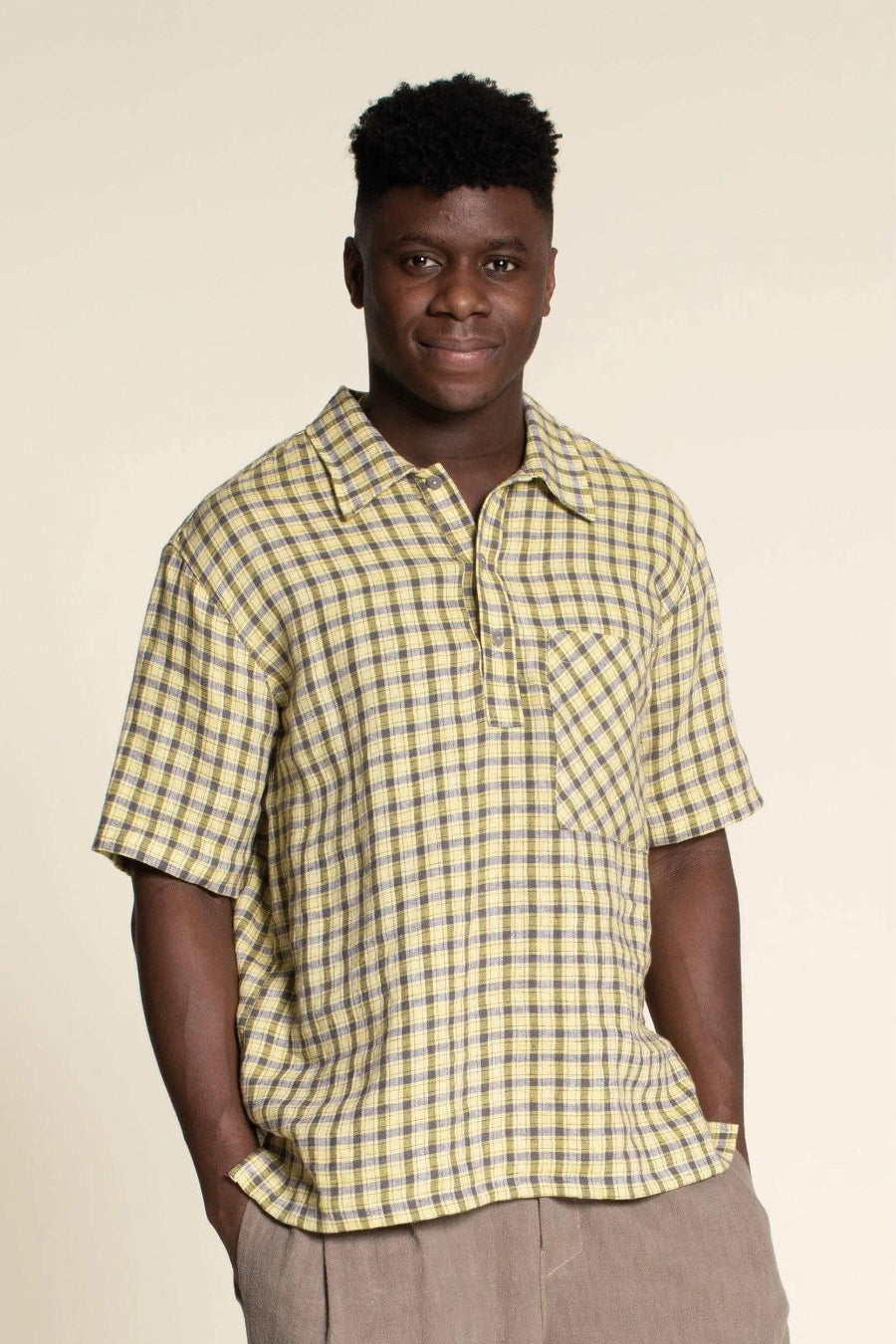 Woven Polo Shirt sewing pattern Wardrobe By Me