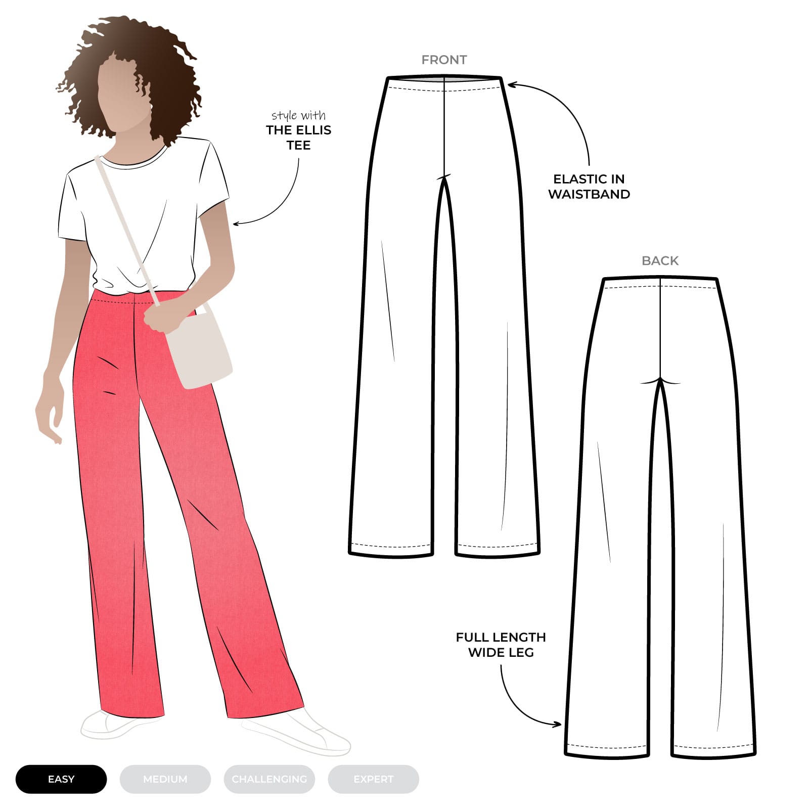 Sue Palazzo Knit Pant