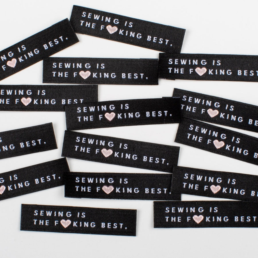 'Sewing is the f*cking best' labels