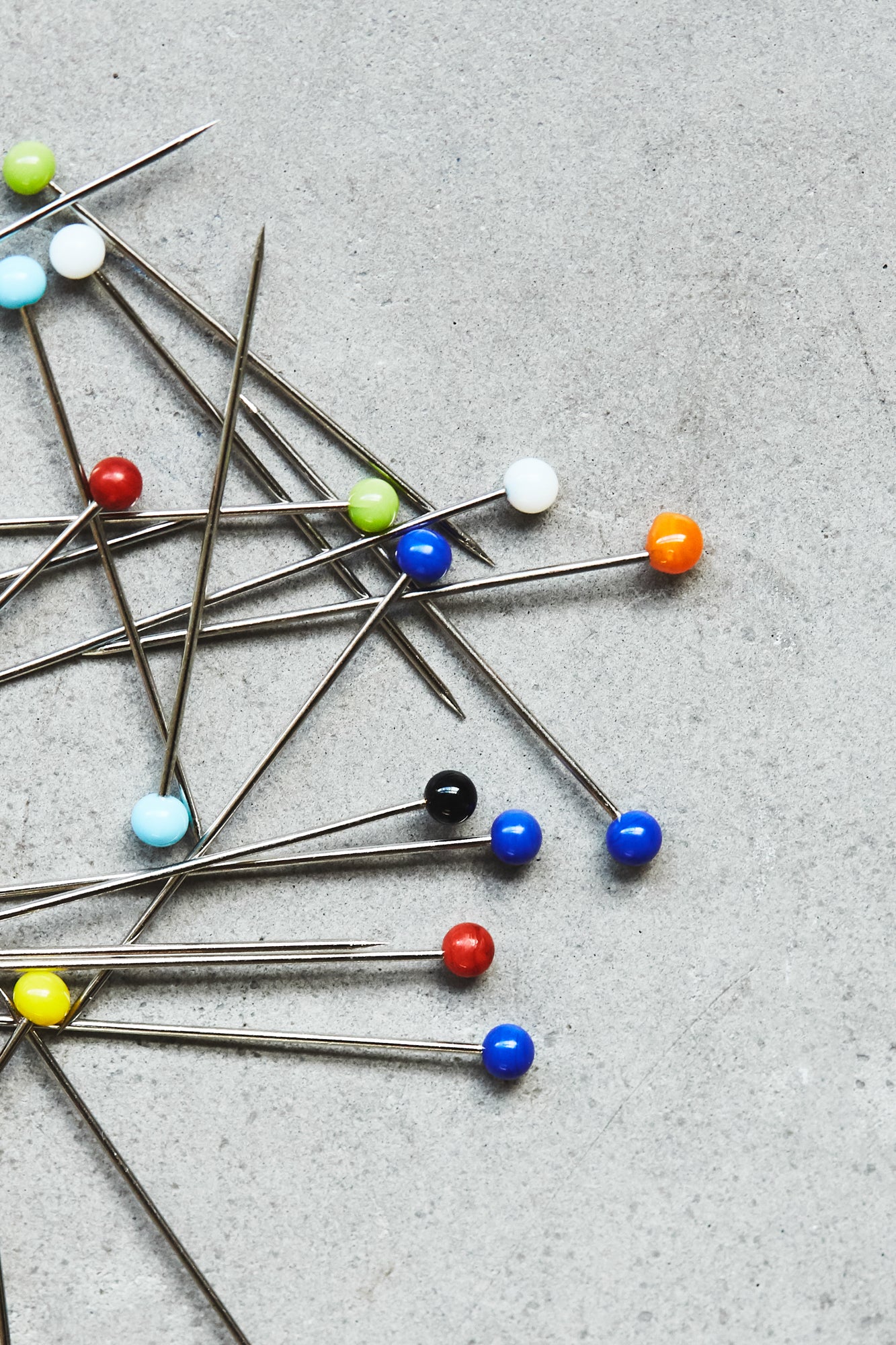 Glass Head Pins 38 mm