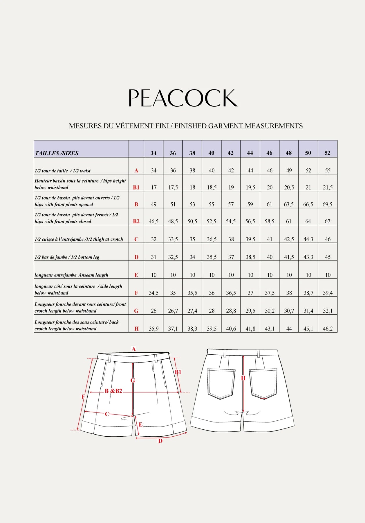 Peacock Shorts
