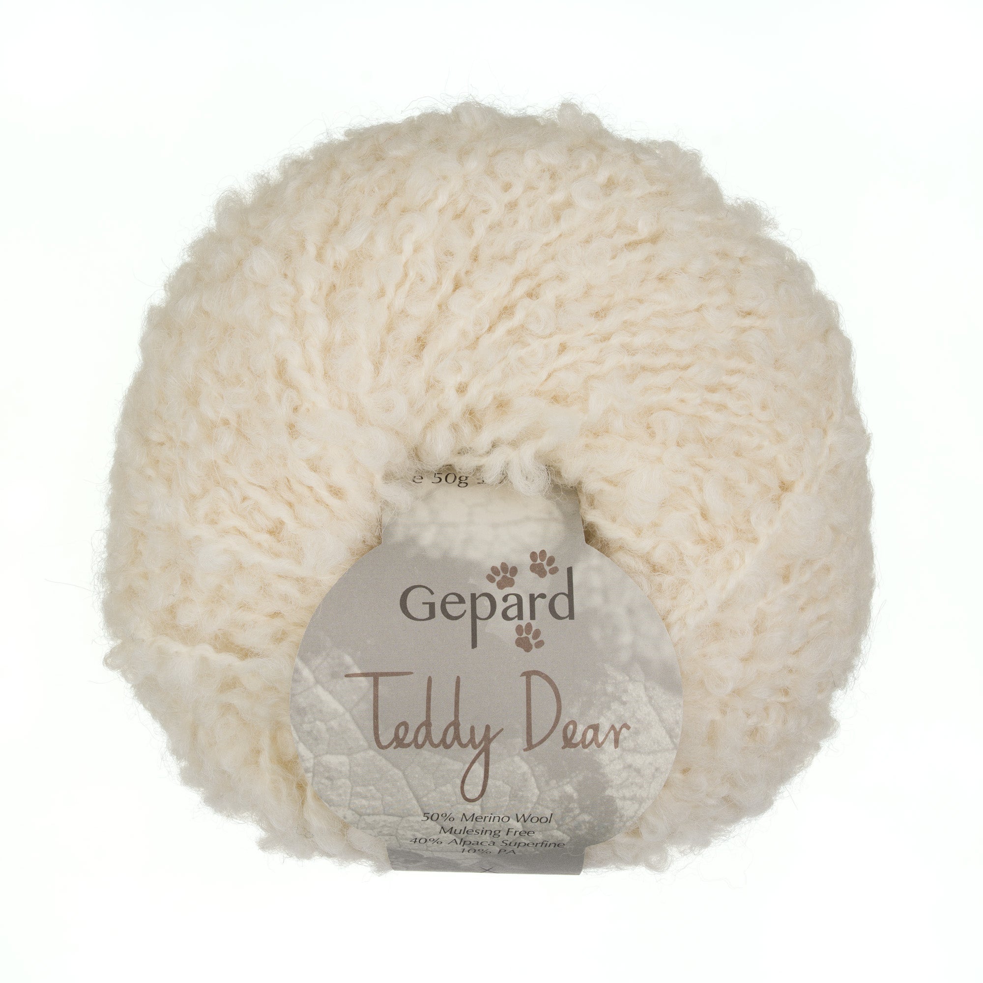 Teddy Dear 101 Off White yarn ball