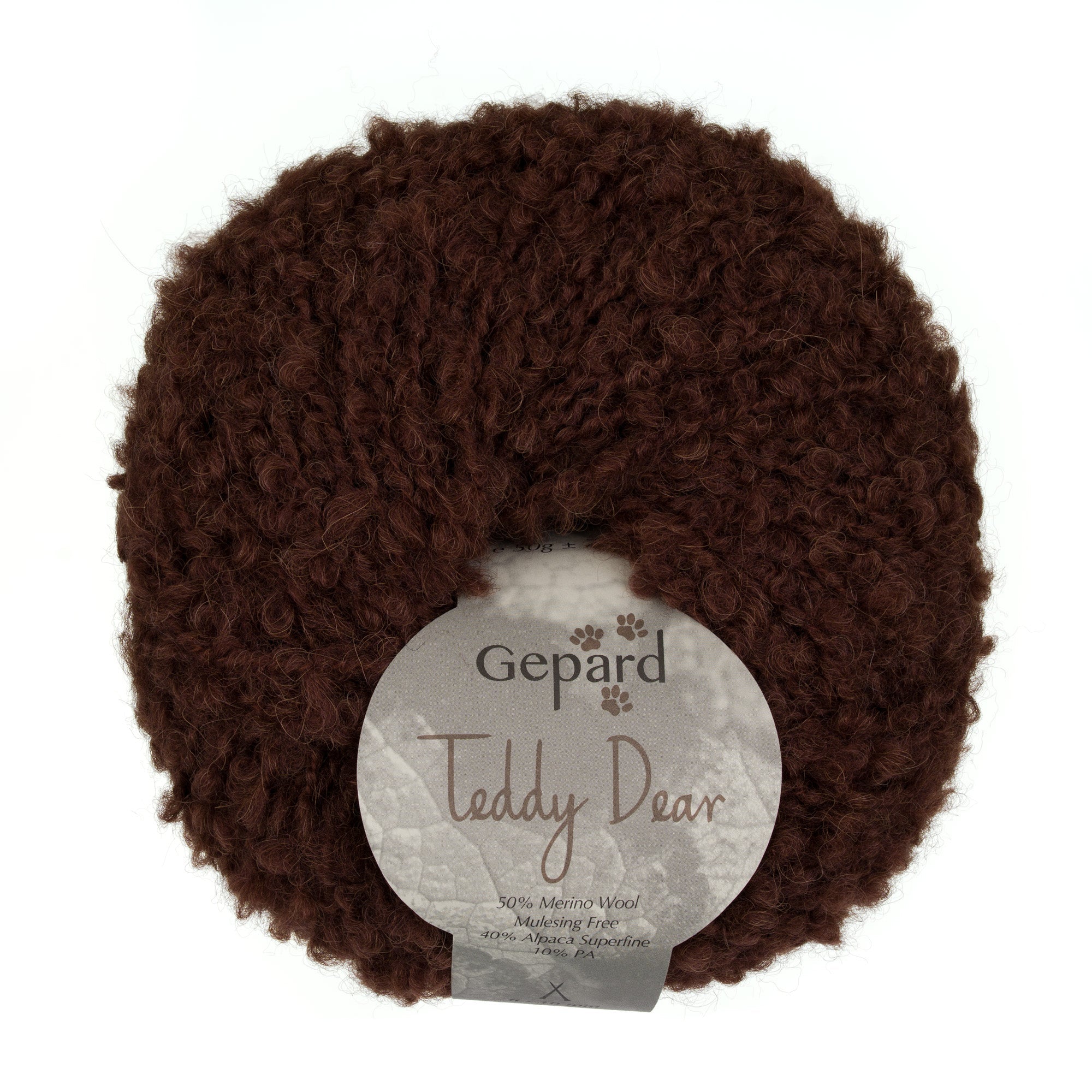 Teddy Dear 190 Coffee yarn ball