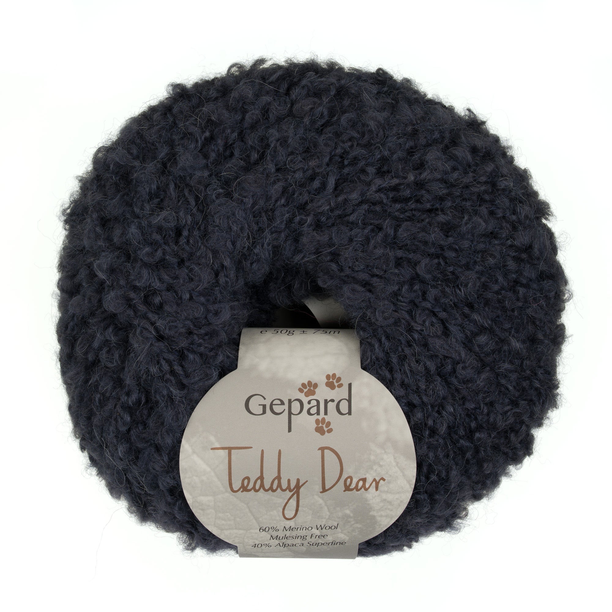 Teddy Dear 590 Dark Grey yarn ball