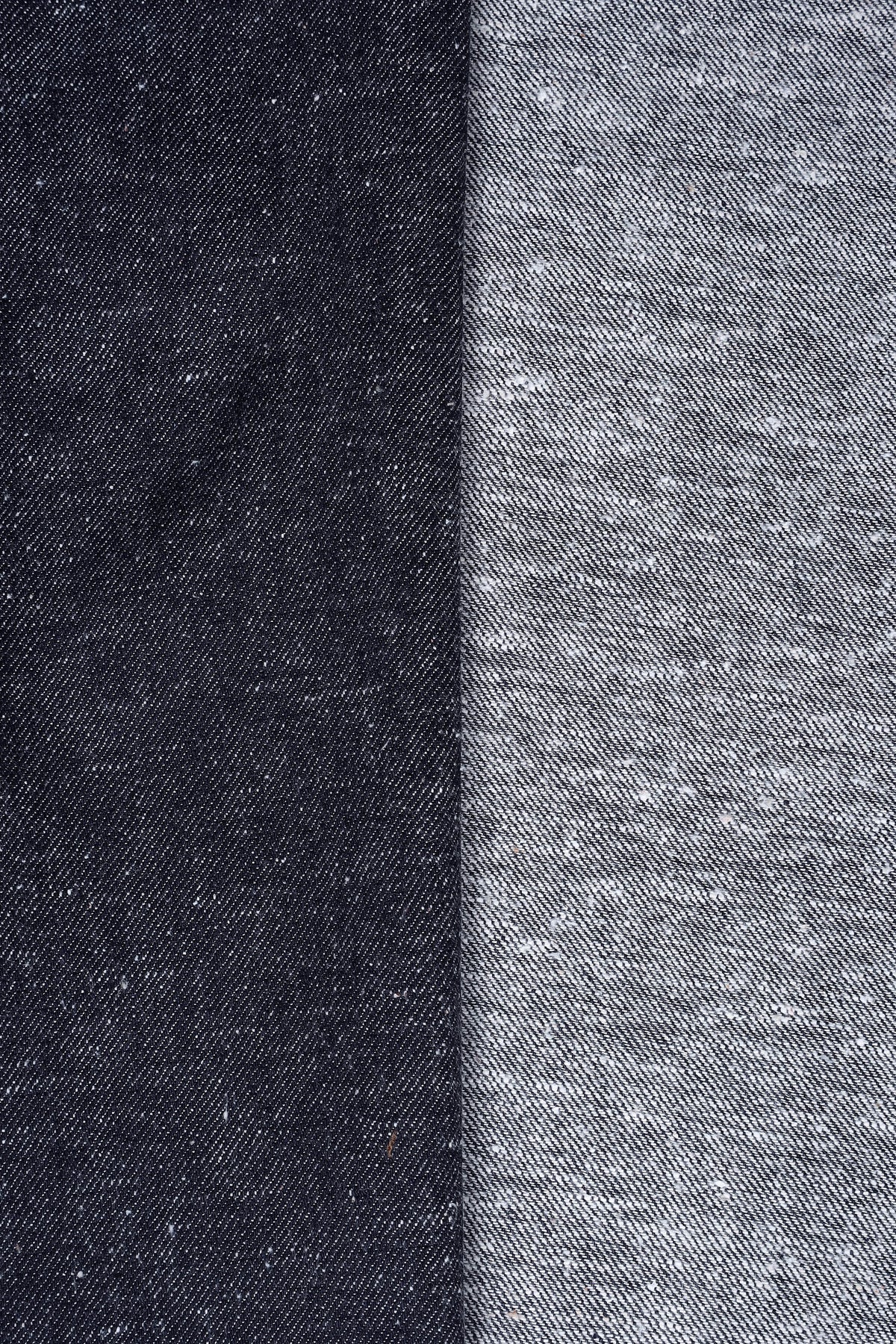 Denim Cotton Linen - Vintage Blue - Fabric - 4